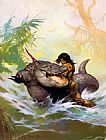 Frank Frazetta Monster out of Time painting